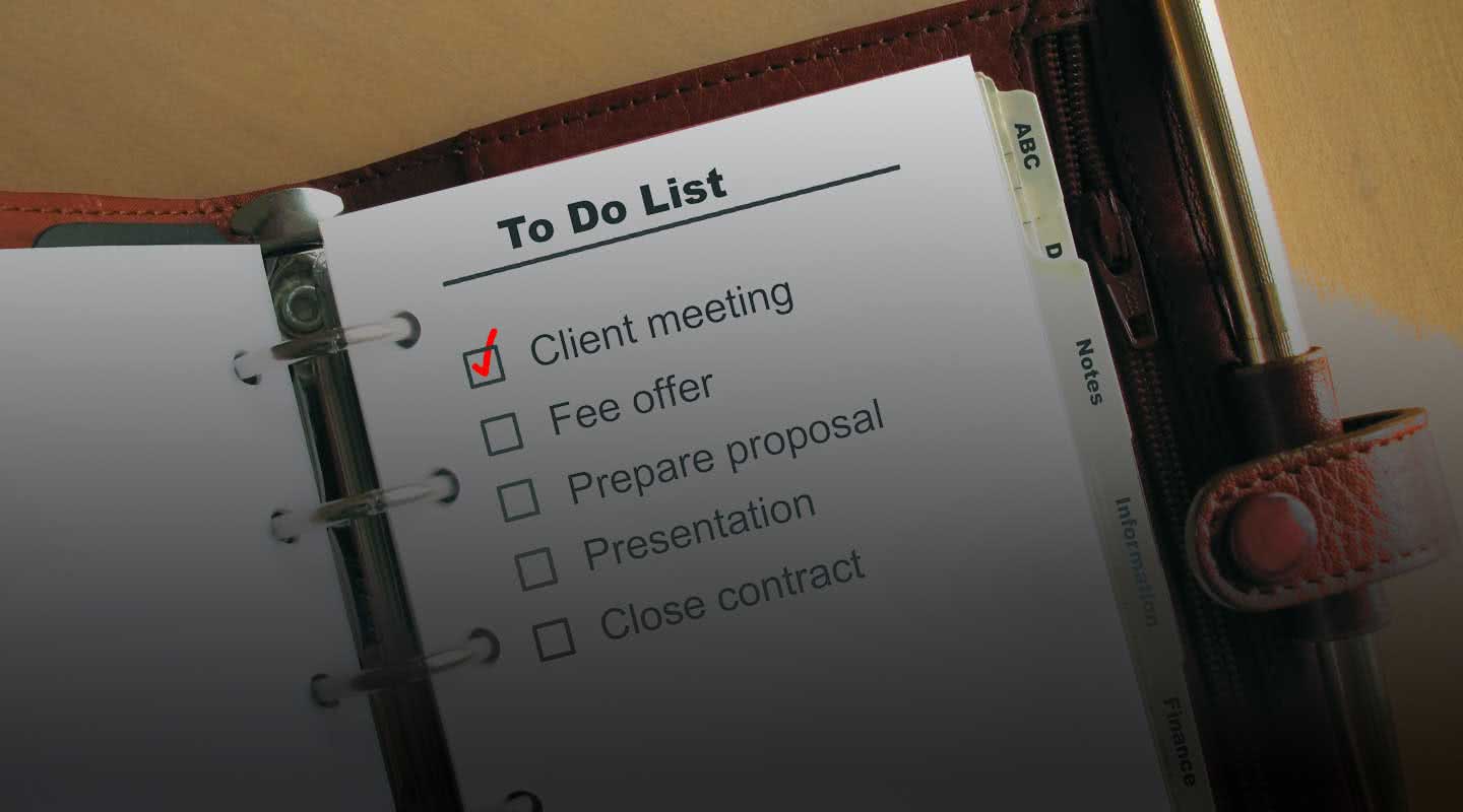 Organise yourself with a to do list