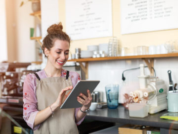 Business owner learning about funding business growth