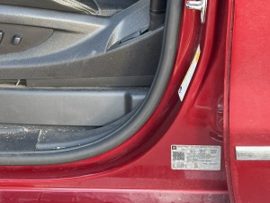 Example of vehicle information inside door